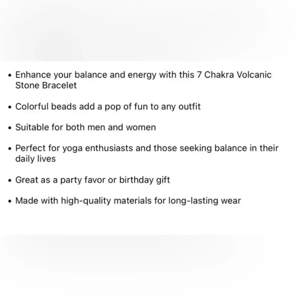 Chakra Beaded Bracelet - Picture 6 of 7